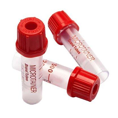 Микропробирки без капилляра 0,5 мл, с активатором свертывания и гелем, 10х45 мм, RT