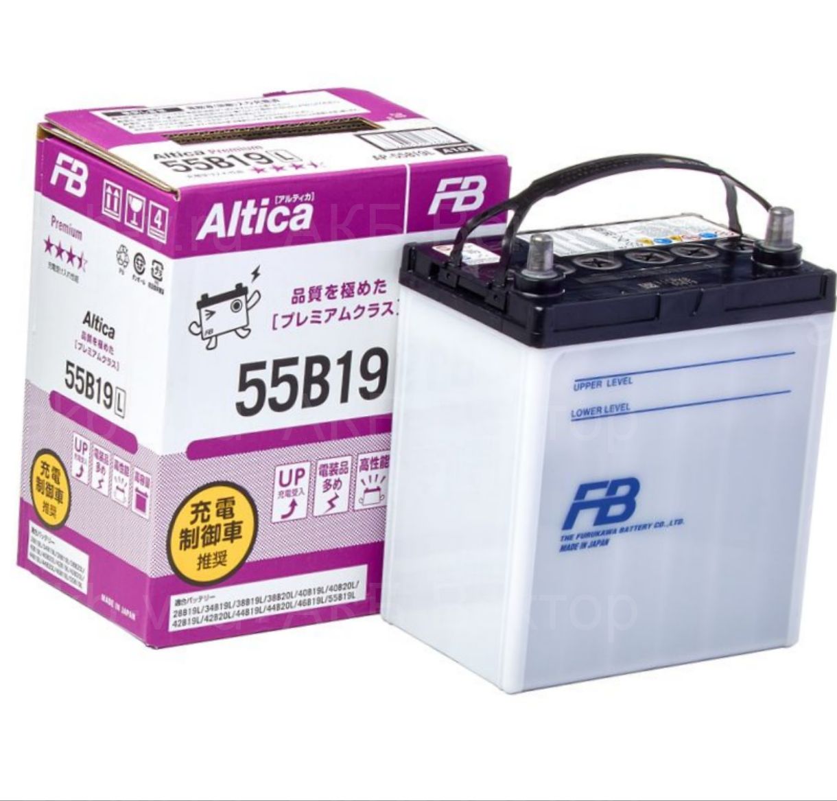 FURUKAWA battery Altica Premium 55B19L 50Ач 450А