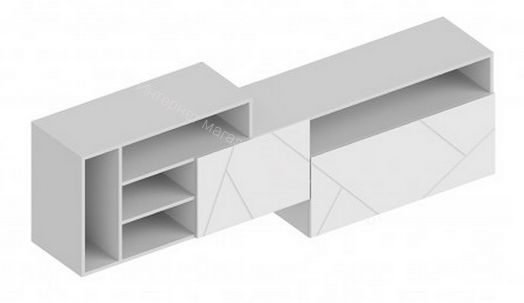 Шкаф настенный "Сандра" 2000 Белый лофт