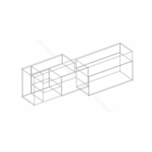 Шкаф настенный "Сандра" 2000 Белый лофт