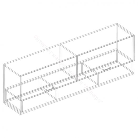 Шкаф настенный "Сандра" 1700 Белый лофт