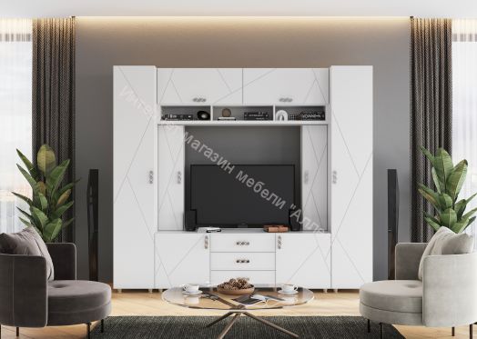 Шкаф настенный "Сандра" 1500 Белый лофт