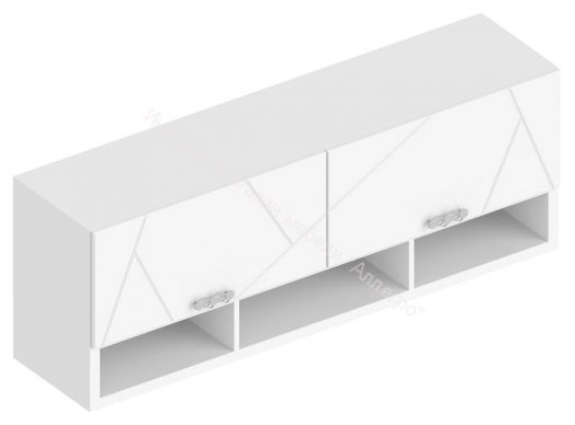 Шкаф настенный "Сандра" 1500 Белый лофт