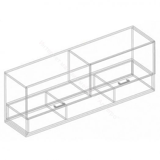 Шкаф настенный "Сандра" 1500 Белый лофт