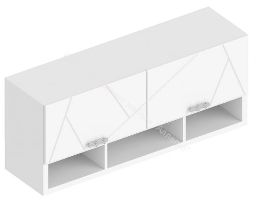 Шкаф настенный "Сандра" 1300 Белый лофт