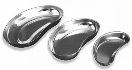 Лоток почкообразный металлический 160x70x25 на 100 мл