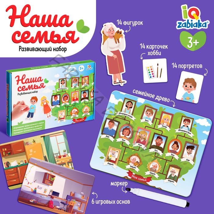 Развивающий набор «Наша семья», 3+