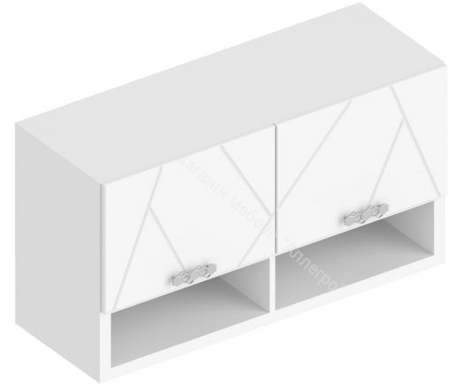 Шкаф настенный "Сандра" 1000 Белый лофт