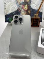 iphone 15 pro  256  серый(titan) цвет акб 91%