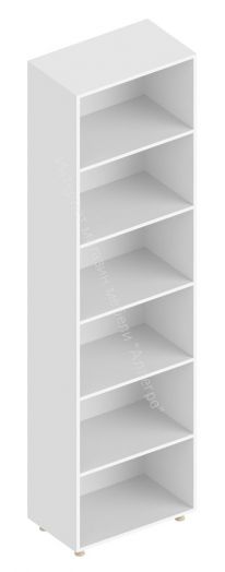 Стеллаж с полками "Сандра" Белый лофт