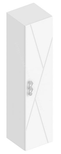 Шкаф 1-ств. малый "Сандра" Белый лофт