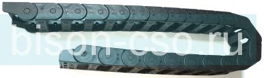 Кабель-канал гибкий 25х57 R55 TMX2500.57.55 открытый (коннекторы в комплекте)