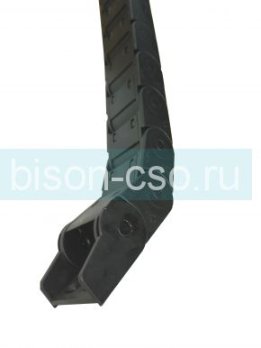 Кабель-канал гибкий 25х38 R55 TMX2550.38.55 закрытый (коннекторы в комплекте)