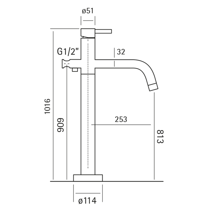 Смеситель для ванны Cisal Xion XI004204 ФОТО