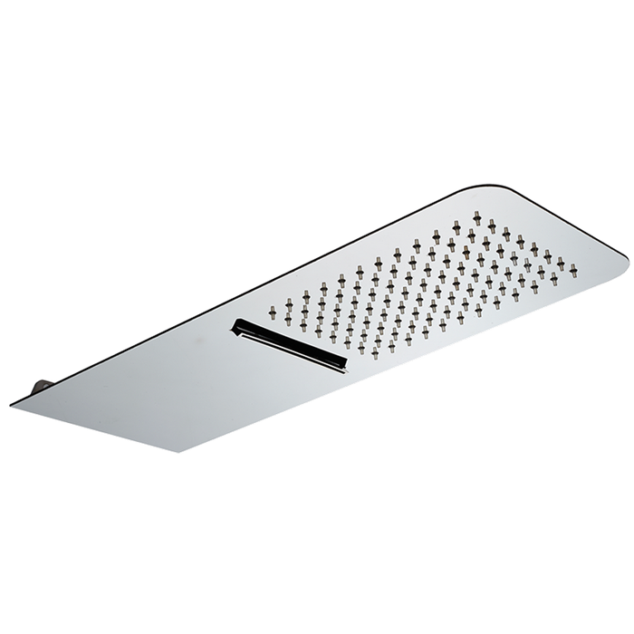 Изображение Верхний душ Cisal Xion настенный с каскадом 500х200 мм