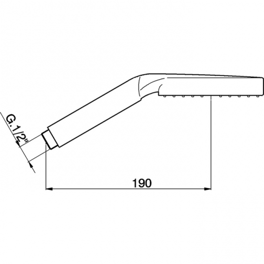 Ручной душ Cisal Shower DS01424021 с тремя типами струи схема 2