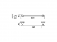 Держатель для полотенец Cisal Arcana Complementi AR090100/AR090102 схема 2