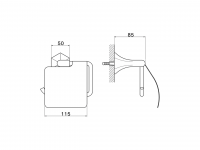 Держатель для туалетной бумаги Cisal Cherie CE090420 схема 2