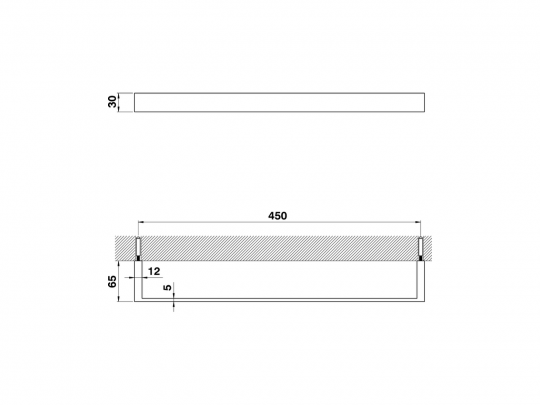 Держатель для полотенец Cisal Accessori Bagno QU090104/QU090105/QU090106 схема 4