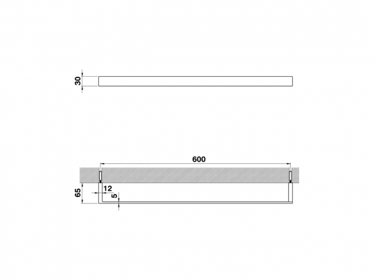 Держатель для полотенец Cisal Accessori Bagno QU090104/QU090105/QU090106 схема 6