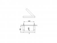 Держатель для туалетной бумаги Cisal Accessori Bagno SY090400 схема 2