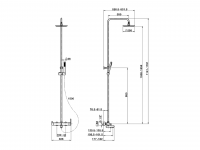 Душевая колонна Cisal Colonne Doccia CY004121 схема 2