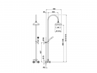 Душевая стойка Cisal Arcana AC004051 схема 2