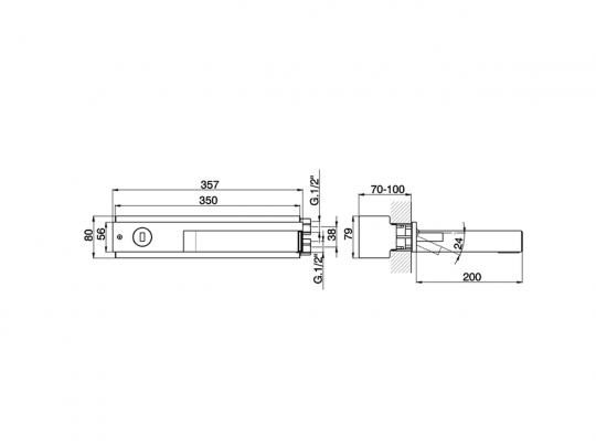 Смеситель для раковины Cisal Wave WA002511 схема 2