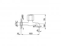 Кран для раковины Cisal Tr TR001520 схема 2