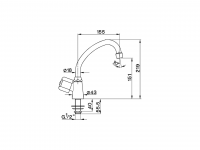 Кран для раковины Cisal Tr TR000746 схема 2