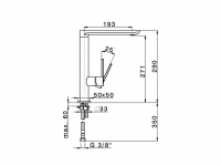 Смеситель для кухни Cisal Kitchen LC001590 схема 2