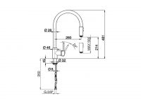 Смеситель для кухни Cisal Kitchen LL000570 схема 2