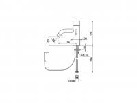 Смеситель для раковины Cisal Tronic TN000540 схема 2