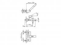 Смеситель для ванны Cisal Less Minimal LM000130/LM000121 схема 4