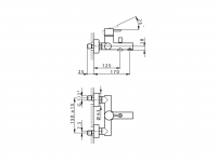 Смеситель для ванны Cisal Slim SM000130/SM000120 схема 2