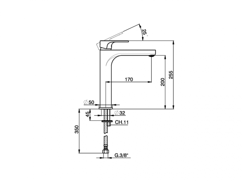 Смеситель для раковины Cisal Alma Energy Save A3003545 ФОТО