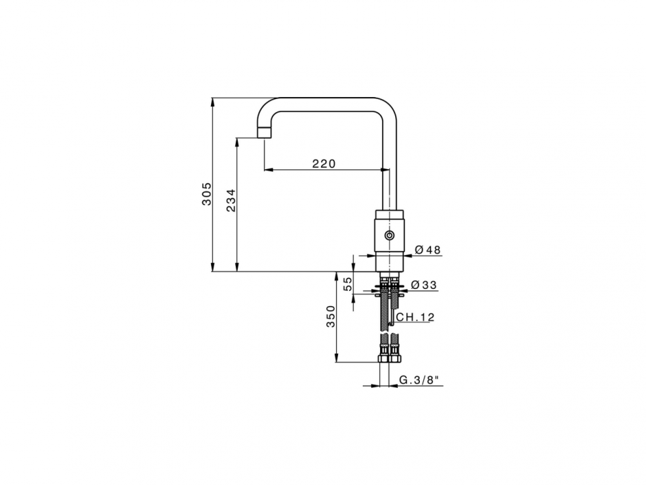 Смеситель для кухни Cisal Kitchen ST002530 ФОТО