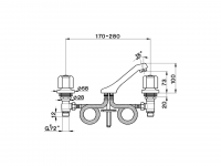 Смеситель для раковины Cisal Tr TR000800/TR001011 схема 2