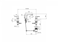 Смеситель для раковины Cisal Cubic CU001020 схема 2