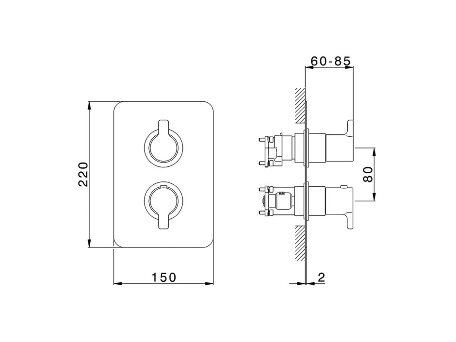 Смеситель для ванны и душа Cisal Softcube SC0BT030 ФОТО