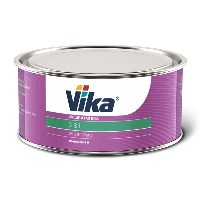 Vika Шпатлевка 3 в 1, мятно-зеленая, объем 1,8кг.