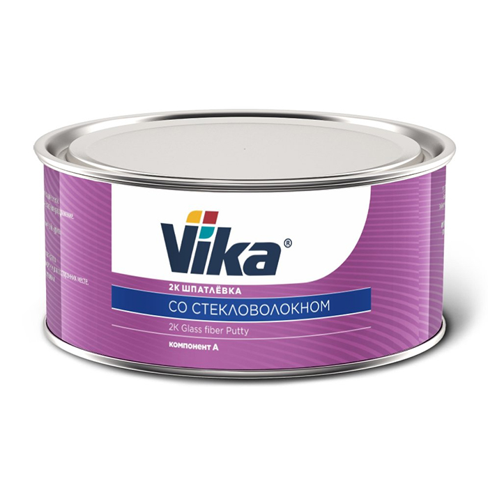 Vika Шпатлевка со стекловолокном 2К, зеленая, объем 1,8кг.