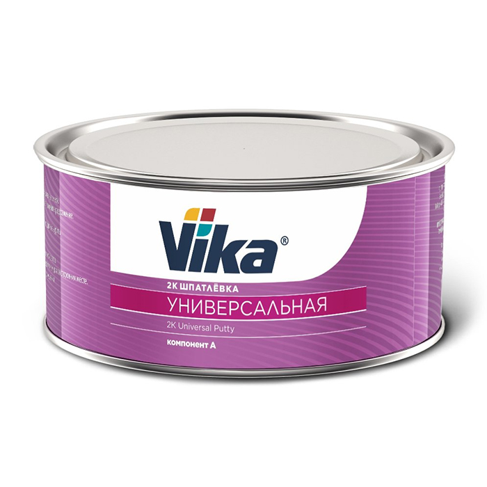 Vika Шпатлевка универсальная 2К, желтая, объем 1кг.