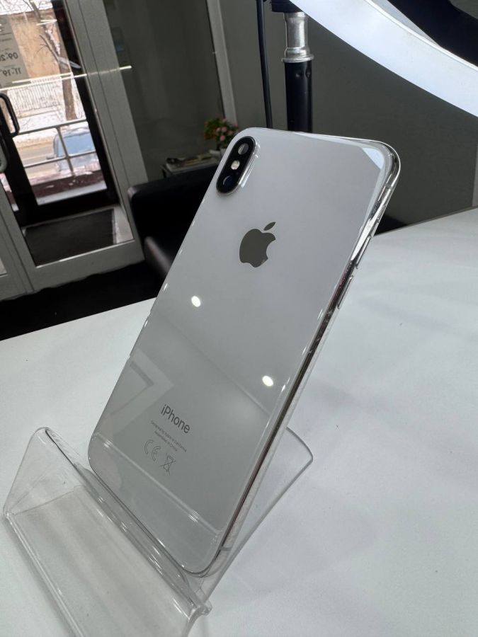 Apple iPhone корпус X сборе со шлейфами, стеклом камеры оригинал с разбора (снятый) царапины на рамке, потертости на крышке белый