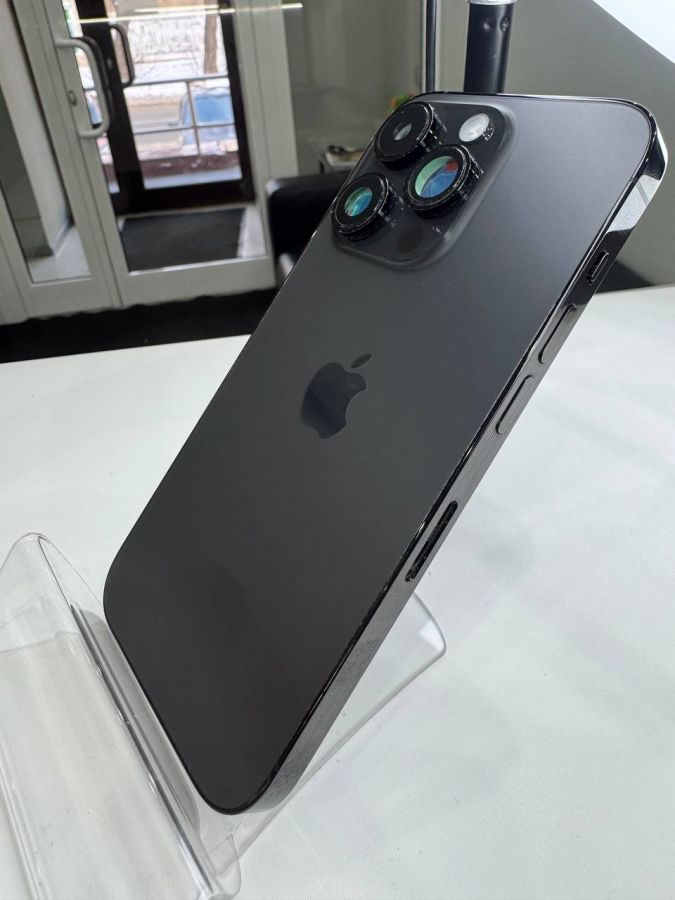 Apple iPhone корпус 14 Pro в сборе со шлейфами, стеклом камеры оригинал с разбора (снятый) на рамке пару царапин  черный