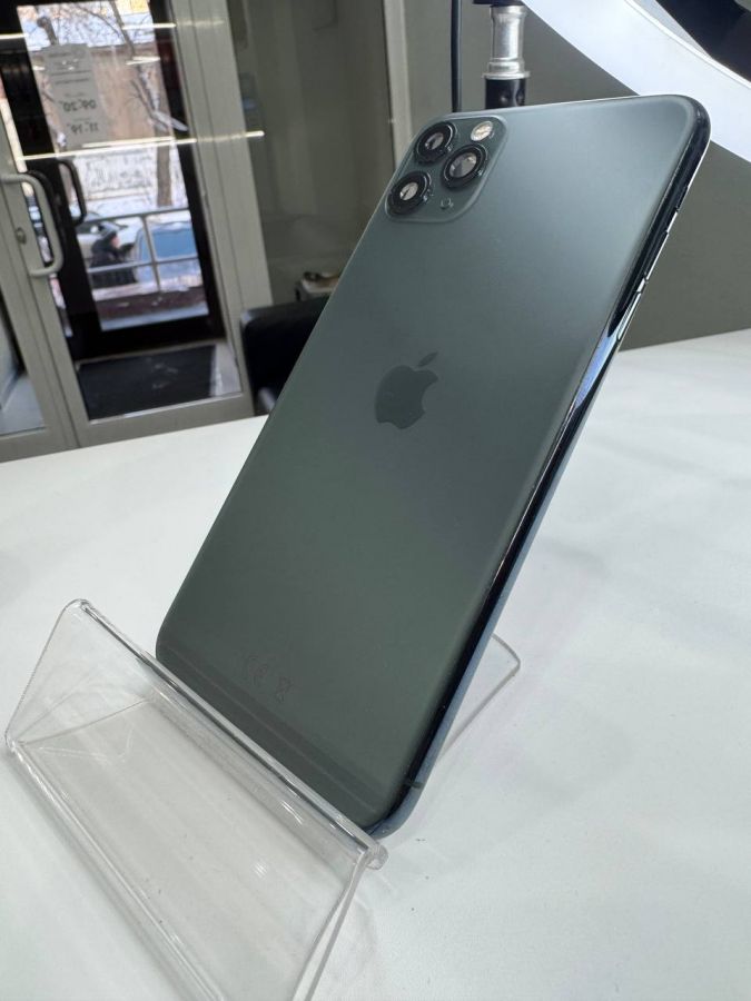 Apple iPhone корпус 11 Pro Max в сборе со шлейфами, стеклом камеры оригинал с разбора (снятый) идеал зеленый