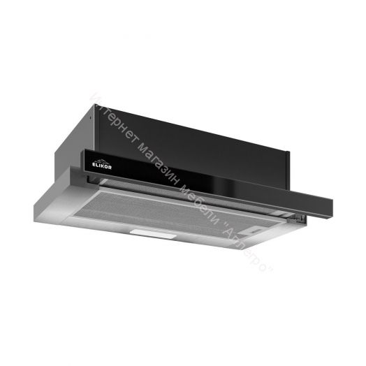 Вытяжка ELIKOR Интегра GLASS 50Н-400-В2Д (КВ II М-400-50-248) нерж./стекло черное