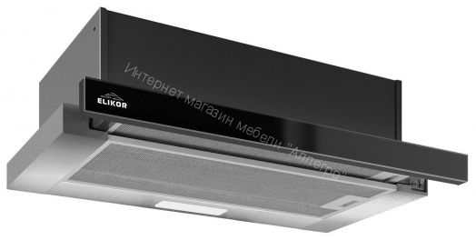 Вытяжка ELIKOR Интегра GLASS 50Н-400-В2Д (КВ II М-400-50-248) нерж./стекло черное