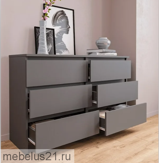 Комод Норд 7 Антрацит
