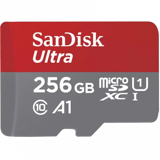 Карта памяти 256Gb MicroSD SanDisk Ultra (SDSQUAC-256G-GN6MN)